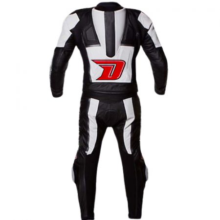 Daim Moto Jet Black Motorbike Racing Leather suit One piece or Tow piece #DM-JB1
