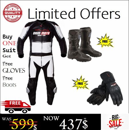 DAIM MOTO FREE GLOVES FREE BOOTS GET SUIT